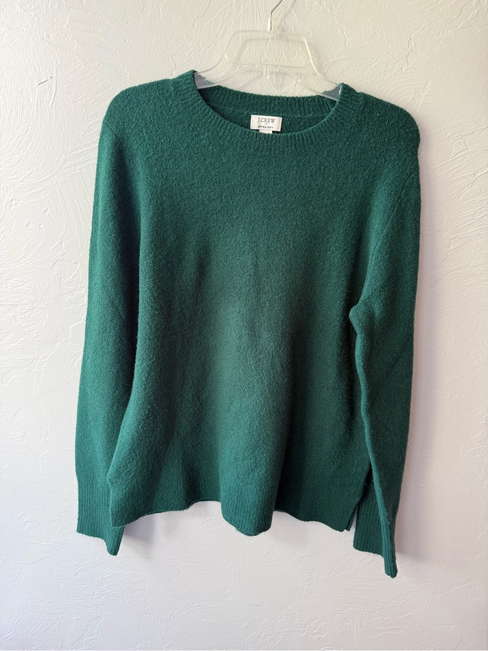 J.Crew Women’s Forest Green Soft Knit Sweater Medium Cozy Pullover